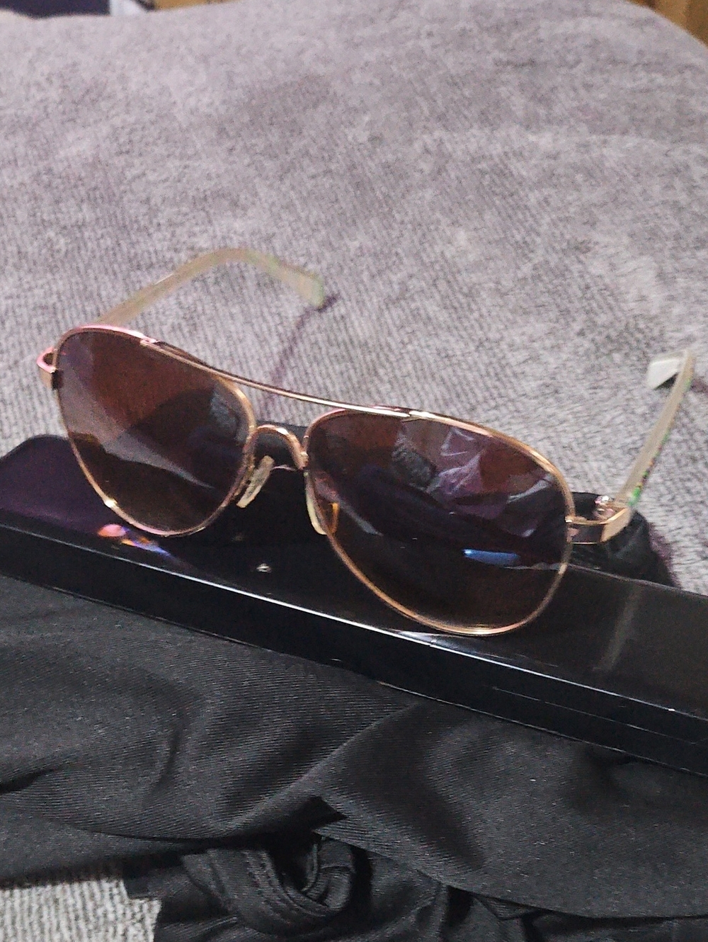 Tutti Frutti Aviator Sunglasses with Brown Gradient Lenses New